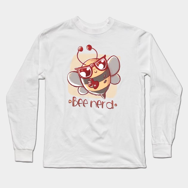 Bee Nerd Long Sleeve T-Shirt by xMorfina